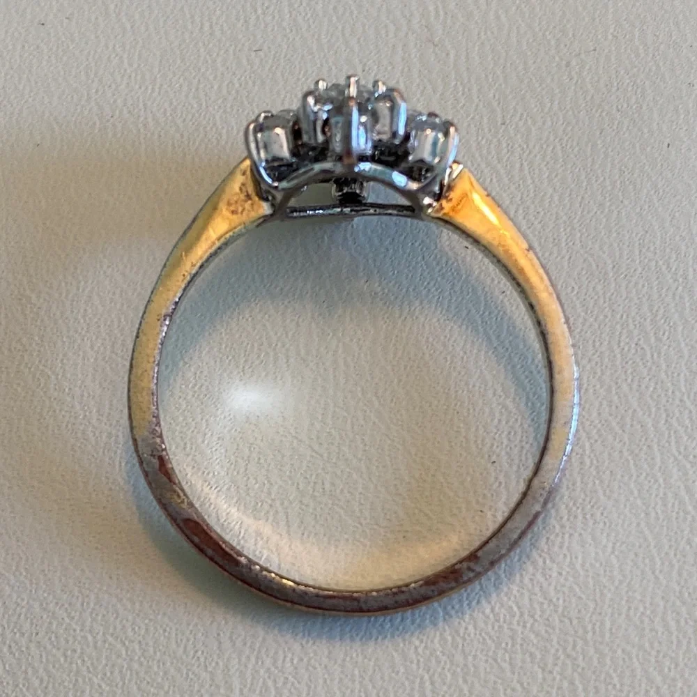 Signed Vintage Butler Cluster Flower Ring (9) - Picture 4 of 7